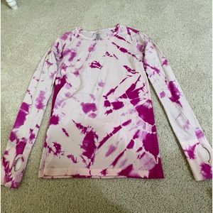Pink Tie dye Iviva long sleeve shirt size 14 kids